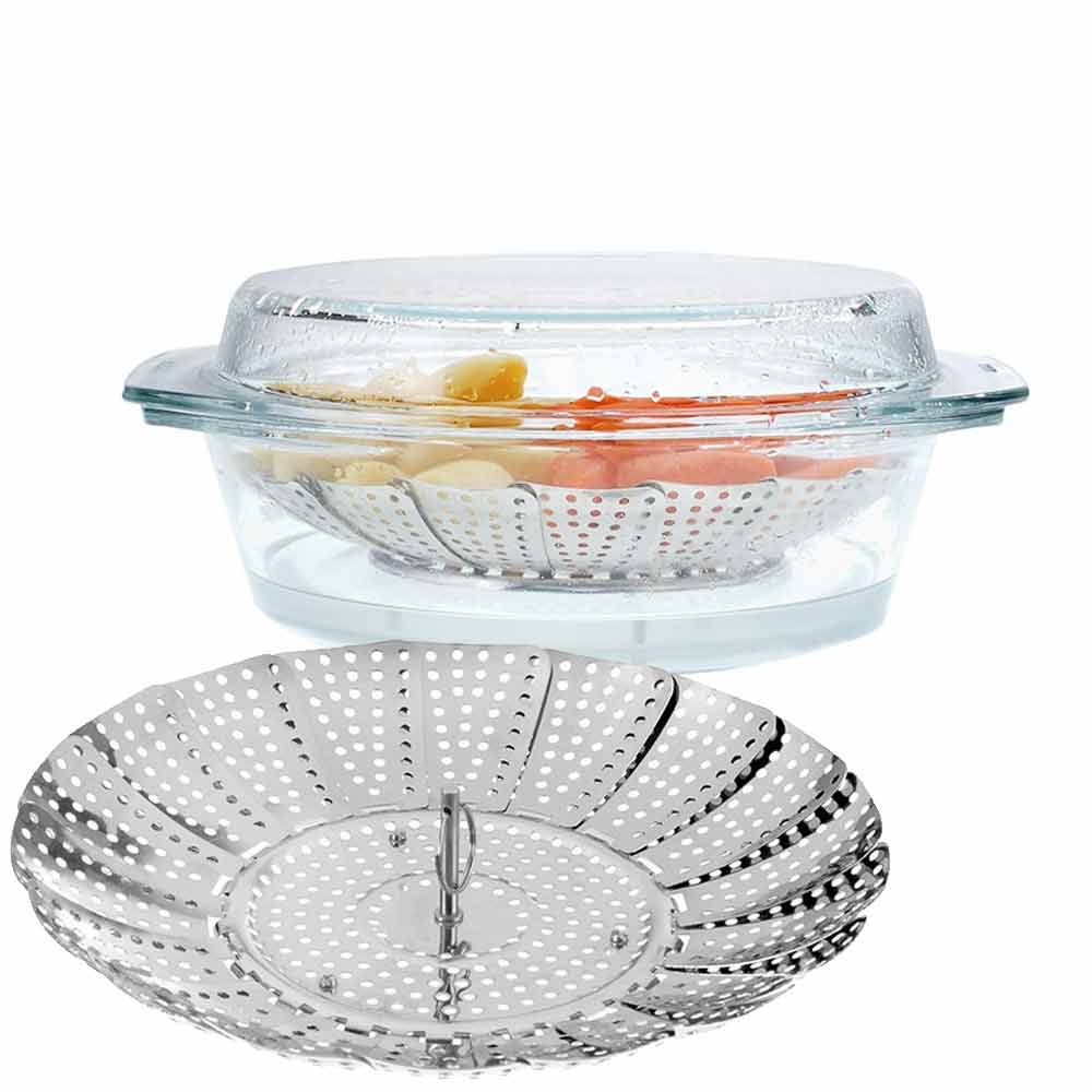 Silver Westmark Steaming Basket 14 x 14 x 7 cm Stainless Steel 