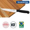 Tramontina 24620108 Professional 8" Meat Knife Stainless-Steel, Polypropylene Handle-Black