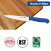 Tramontina 24620118 Professional 8" Meat Knife Stainless-Steel, Polypropylene Handle-Blue