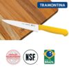 Tramontina 24620158 Professional 8" Meat Knife Stainless-Steel, Polypropylene Handle-Yellow
