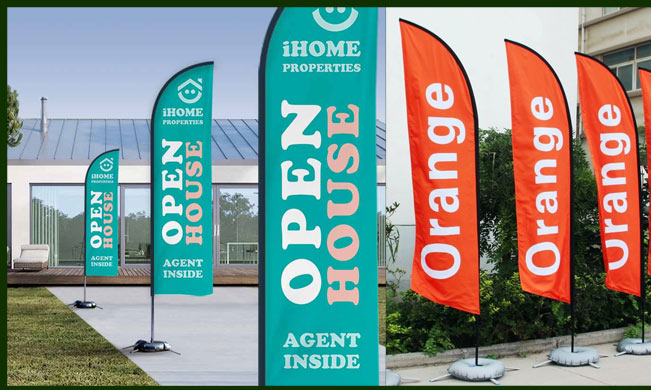 sail flag, promotions, branding flag,